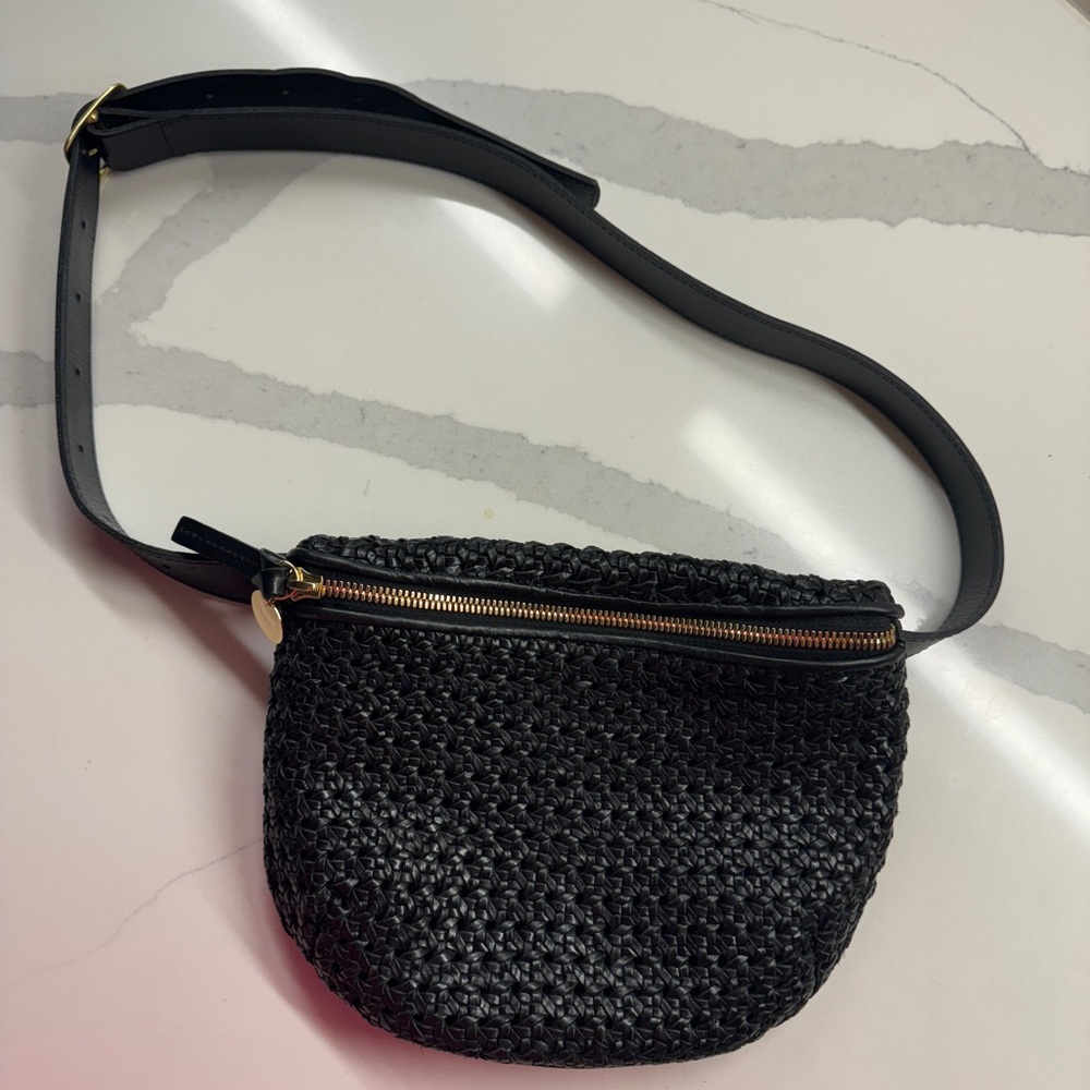 Clare V Grande Fanny Pack - Black Rattan